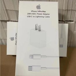 20W Charge Rapide PD USB C Chargeur pour Apple iPhone 13 Pro 12 11 8 7 iPad EU Adaptateur Secteur US Plug Port Câble Avec Boîte Au Détail