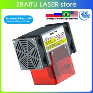 20W Optical Power Laser graveur de module TTL MODULE AIR AIDÉE POUR CNC Machine de coupe CNC Machine de coupe outils de menuiserie 3D Kit d'imprimante 3D