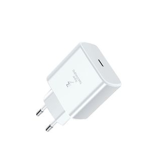 20W PD-oplader voor iPhone Pro XS Max XR 8 Snel opladen USB Type C-muuradapter Qucik Charge 3A Compatibel met bekende merktelefoon Real Power Delivery US UK Power Adapter