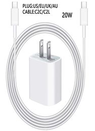 Adaptateur de Charge rapide PD 20W, câble USB C pour Apple Airpods iPhone 14 13 12 mini 11 Pro Max, ligne de données de Charge de téléphone 4088533