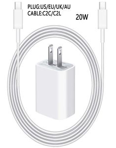 20W PD snellaadadapter oplader koord USB C kabel voor Apple AirPods iPhone 14 13 12 Mini 11 Pro Max Telefoon Laad Data Line3513380