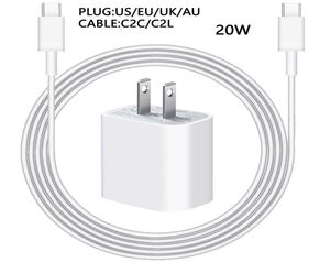 Adaptateur de Charge rapide PD 20W, cordon de chargeur USB C pour Apple Airpods iPhone 14 13 12 mini 11 Pro Max, ligne de données de Charge de téléphone 1250001