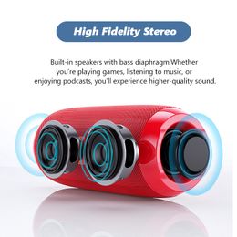 20w draagbare Bluetooth-luidspreker Draadloze baskolom Waterdichte buitenluidspreker Ondersteuning AUX TF USB Subwoofer Stereoluidspreker