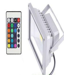 LED RGB RGB Al aire libre Inundación impermeable IP65 Luces de inundación de 20 vatios Iluminación de alta potencia Reflector 16 colores cambiantes Lámpara con CON6407606