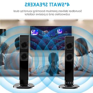 FreeShipping Altoparlanti Bluetooth soundbar separabili da 20 W Subwoofer incorporato Audio surround 3D a 40 canali con microfono per TV domestica PC Xqevr