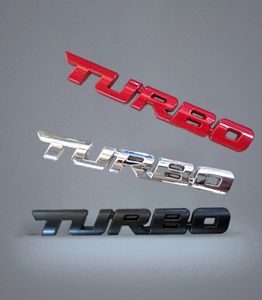 20X 3D Metalen TURBO-embleem Auto Styling Sticker Achterklep Badge Voor Ford Focus 2 3 ST RS Fiesta Mondeo Tuga Ecosport Fusion8400367