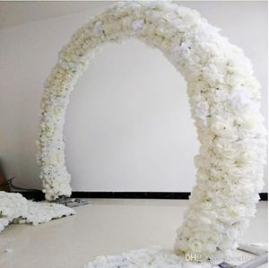 Arc de décoration de mariage 20x50CM, rangées de fleurs, allée de fête, fournitures de centres de table citées sur route