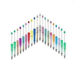 20x Creative perle stylo imprimable Multicolor Ballpoint Pens perle pour écrire Examen Draw des étudiants de bureau