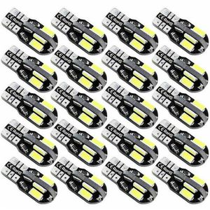 20X T10 Super brillante LED coche Canbus bombilla sin errores 5730 168 194 W5W lámparas