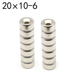 20x10-6 mm 20x8-6 N35 Ndfeb Hole 5 mm 20x10 20x8 Aimatet néodyme Super puissant CounterSink Disc magnétique Anneau en gros