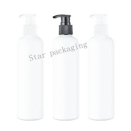 Bouteilles en plastique vides avec pompe à savon liquide blanc de 20x300ml, bouteille de shampoing rechargeable de 300ML, récipients cosmétiques vides, vente en gros