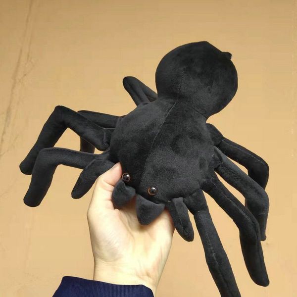El juguete de peluche de araña simulado de 20x30 cm es verdaderamente suave como un animal de relleno, almohada para niños, regalo de cumpleaños de Navidad para niños, envío gratis DHL/UPS