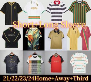 21 22 23 24 VeneziaS FC Voetbalshirts gouden trui ARAMU FORTE Venetië 2023 2024 BUSIO Voetbalshirts thuis weg 3e Adukt Kindertenue Uniformen retro jersey