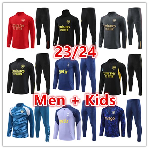 2023 2024 Arsen PEPE SAKA Survêtement de football Gunners Training Suit 22 23 24 Odegaard Tierney Hommes Enfants Survêtements de football Survetement Chandal Ensembles de jogging