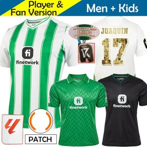 21 22 23 Real Betis voetbalshirts Copa DEL Rey FINAL Away JOAQUIN B.Iglesias camiseta de futbol Juanmi ESTADIO LA FOURTH derde 2022 speciale 4e heren voetbalshirts voor kinderen