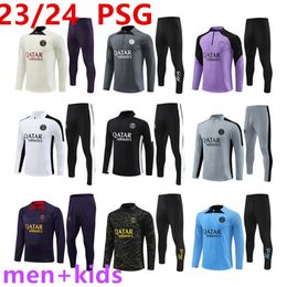 Parijs trainingspak 2023 2024 pags voetbal kit 23 24 PSGs voetbalshirts parijs trainingspak MARQUINHOS KIMPEMBE MBAPPE fans speler versie