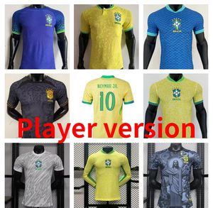 24 25 Brasil Neymar Jr Jerseys Jerseys de manga larga Versión 2024 Endrick G.Jesus Camiseta de Futebol Vini Jr Richarlison Casino del equipo nacional Camisa de fútbol