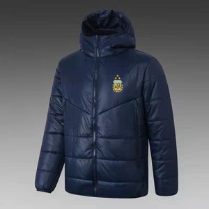 Veste à capuche pour hommes argentins 21-22, manteau de sport de loisirs d'hiver, fermeture éclair complète, sweat-shirt chaud d'extérieur, LOGO personnalisé