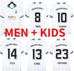 23 24 Maglie da calcio Borussia Monchengladbach 2023 2024 Home THURAM GINTER Maillots de Shirt RAFFAEL PLEA ELVEDI LAINER Vendite divise da calcio Kit da uomo per bambini