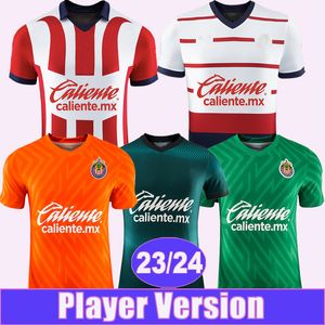 2023 24 Versión de jugador de Chivas Jerseys de fútbol I. Brizuela A. Vega G. Sepulveda F. Beltrán Cisneros Hogar a casa Tercera GK Camisas de fútbol Uniformes de manga corta