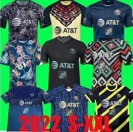 Liga MX Club America 2021 2022 2023 2024 Jerseys de football R.Martinez GIOVANI F.VINAS à domicile 3ème formation 21 22 23 24 Chemise de football pour hommes et femmes
