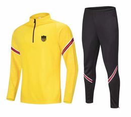 21-22 Club Atletico Penarol Penarol Herren-Freizeit-Sportanzug, Halbreißverschluss, langärmeliges Sweatshirt, Outdoor-Sport, Freizeit-Trainingsanzug, Größe M-4XL