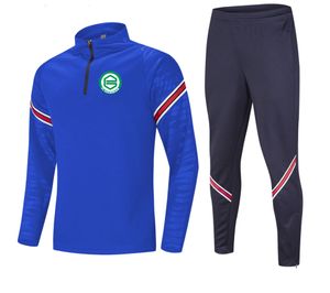 21-22 FC Groningen Traje para deporte y ocio para hombre, sudadera de manga larga con semicremallera, traje de entrenamiento para deportes al aire libre, talla M-4XL