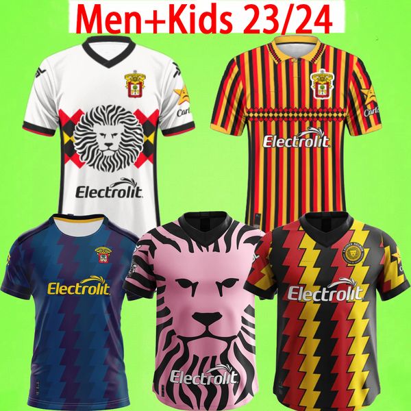 23/24 Leones Negros Soccer Jerseys UNIVERSIDAD DE GUADALAJARA Ensembles pour hommes Kit pour enfants Chemises de football 2023 2024 Troisième uniformes de la Liga mexicaine MX Lion Tops