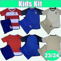 23 24 Granada Kids Kit Voetbalshirts A. PUERTAS CALLEJON Thuis Uit 3e Kind Pak Voetbalshirts Uniformen