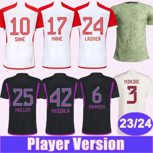 23 24 SANE MULLER Spelerversie Voetbalshirts voor heren 2023 Oktoberfest MANE KIMMICH SARR MUSIALA DAVIES CHOUPO-MOTING COMAN Home Away 3e voetbalshirts