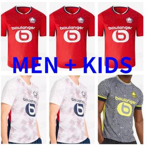 24 25 LOSC Lille Soccer Jerseys 2024 2025 Home Botman Bamba Xeca J.David J.Ikone Maillots Be Foot Shirt L.araujo Yazici R.Sanches T.Weah Andre Football Shirts Men Kid Kit Kit Kit Kit Kit Kit Kit Kit Kit Kit