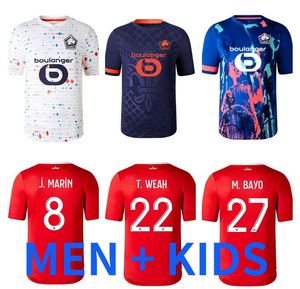 23 24 LOSC Lille Soccer Jerseys 2023 2024 BOTMAN BAMBA XEKA J.DAVID J.IKONE Maillots Be Foot Shirt L.ARAUJO YAZICI R.SANCHES T.WEAH ANDRE Uniformes de football Hommes Kit enfants