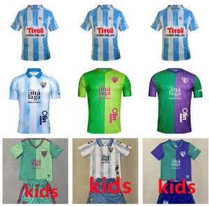 23 24 Malaga Soccer Jerseys 2023 2024 2025 Malaguista Jcastro Ontiveros Juanpi Maillots de Foot Shirt Santos Adrian Football Uniform Men Kids Kit