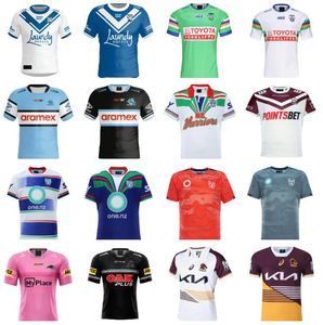 2024 2025 Maillots de rugby Bulldogs 24 25 NORTH QUEENSLAND Sea Eagles Cronulla Sutherland Sharks Canberra Raiders à domicile HERITAGE taille S-5XL chemise