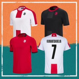 2024 Georgia Kvaratskhelia Soccer Jersey 24/25 #8 Zivzivadze #9 Davitashvili #10 Camisetas de fútbol del equipo nacional Chakvetadz