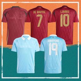 2024 België DE BRUYNE LUKAKU Voetbalshirts 24/25 Euro Cup WITSEL E.HAZARD BATSHUAYI Shirt MERTENS KOMPANY TIELEMANS T.HAZARD Kindertenue Voetbaluniform