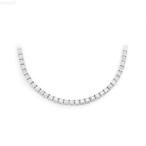 Bijoux fins unisexes en argent Sterling 21.32 et 28 grammes, chaîne de Tennis en diamant Moissanite de 4mm, au meilleur prix, 925