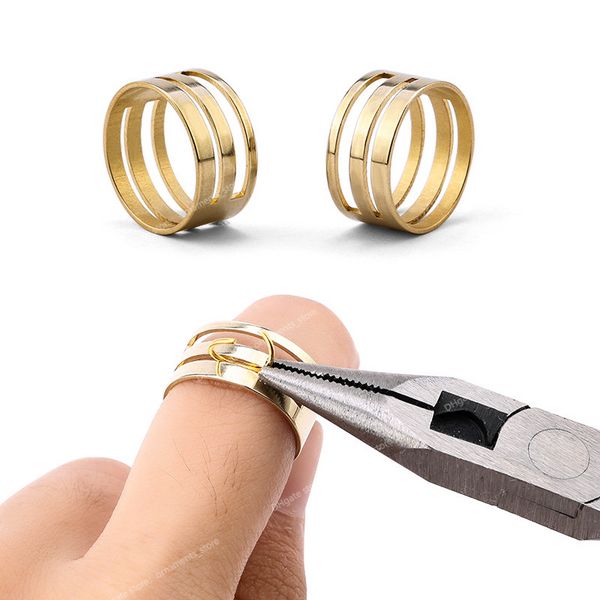 Herramientas de anillo de salto de fácil apertura de 9x18 mm, herramientas de joyería para cerrar los dedos, abridor de anillos de cobre para hacer joyas DIY, accesorios de joyería, herramientas de joyería
