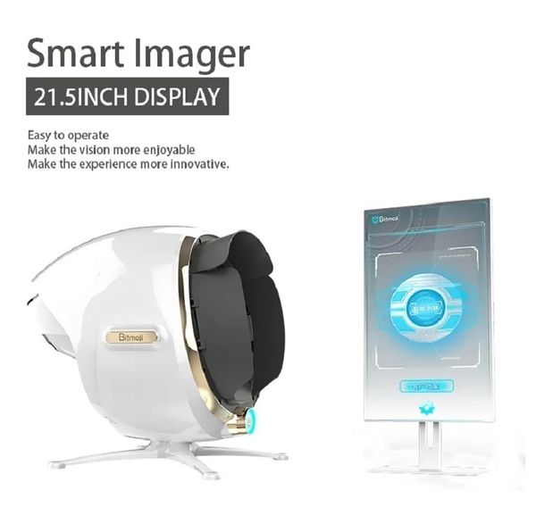 21,5 pouces Screen Magic Mirror Facial Intelligent Analysis Portable en ligne Analyseur de peau en ligne Machine Dermatologia SCANTOLOGIA avec application