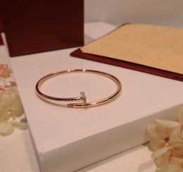 21 Bangle Designers Luxurys Bracelet Solide Couleur Diamants Couple Modèles Bracelets Saint Valentin Cadeau polyvalent Sens du métal Le même matériau Bijoux