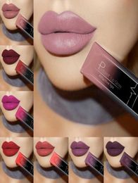 Lápiz labial de 21 colores, resistente al agua, labios rojos, maquillaje de larga duración, brillo metálico, lápiz labial desnudo, lápiz labial mate 6132589