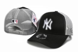 21 couleur gaze d'été réglable lettre Ny casquette de baseball pour hommes et femmes à la mode chapeaux en coton réglable chapeau de protection solaire chapeau de langue de canard N1