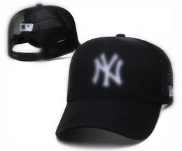 21 kleur zomer gaas Verstelbare Letter Ny baseball cap voor mannen en vrouwen modieuze verstelbare katoenen hoeden zonnebrandcrème hoed eend tong hoed N19