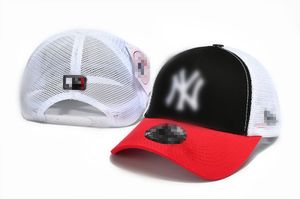 21 kleur zomer gaas Verstelbare Letter Ny baseball cap voor mannen en vrouwen modieuze verstelbare katoenen hoeden zonnebrandcrème hoed eend tong hoed N8