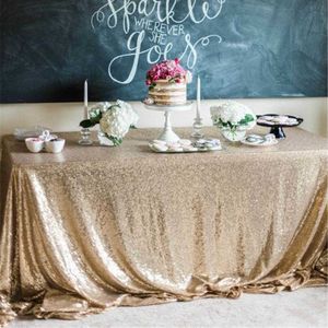 21 couleurs 225X330cm Glitter Light Gold Sequin Nappe 90x132 in Mariage Décoration Rectangle Nappe 210626