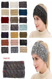 21 couleurs en tricot en crochet Bande de femmes Femmes d'hiver Sports Hairband Turban Yoga Band Ear Warmer Boneie Capre-Bandons Cyz28647604704