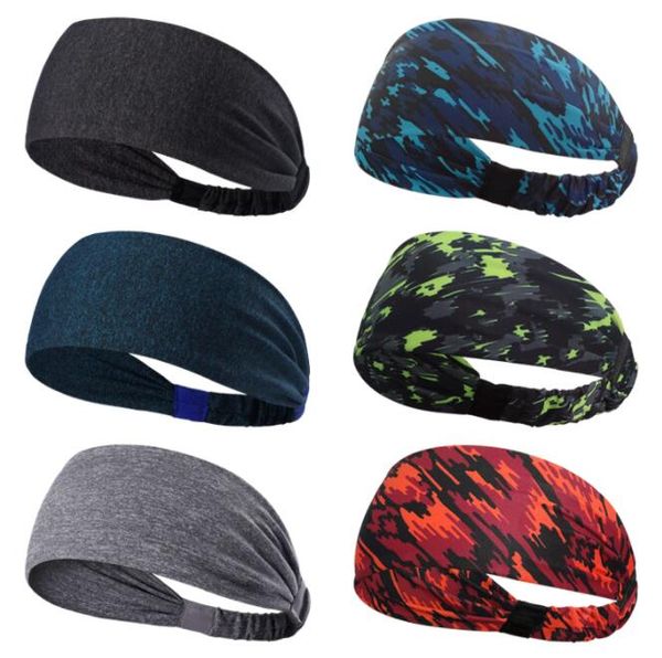 21 Couleurs Sports Yoga Bandeaux De Cheveux Séchage Rapide Bandeaux Élastiques Accessoires De Cheveux Head Wear Sweat Bandeaux Wrap Livraison Gratuite