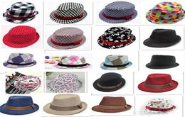 21 modèles de mode unisexe décontracté fedora trilby chapeau bébé enfants enfants 039s casquettes accessoires chapeau dandys Jazz cap4159689