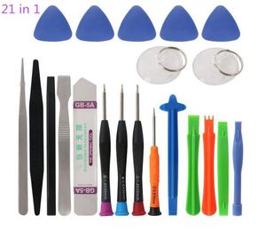 21 in 1 Opening Repair Tools Kit Professional Mobile Phone Spudger Screwdriver Set for iPhone X 8 7 6S 6Plus 11 Pro XS