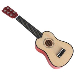 Mini guitare Portable de 21 pouces, 6 cordes, ukulélé, jouet d'apprentissage pour enfants débutants, cadeau, élément de musique Portable léger